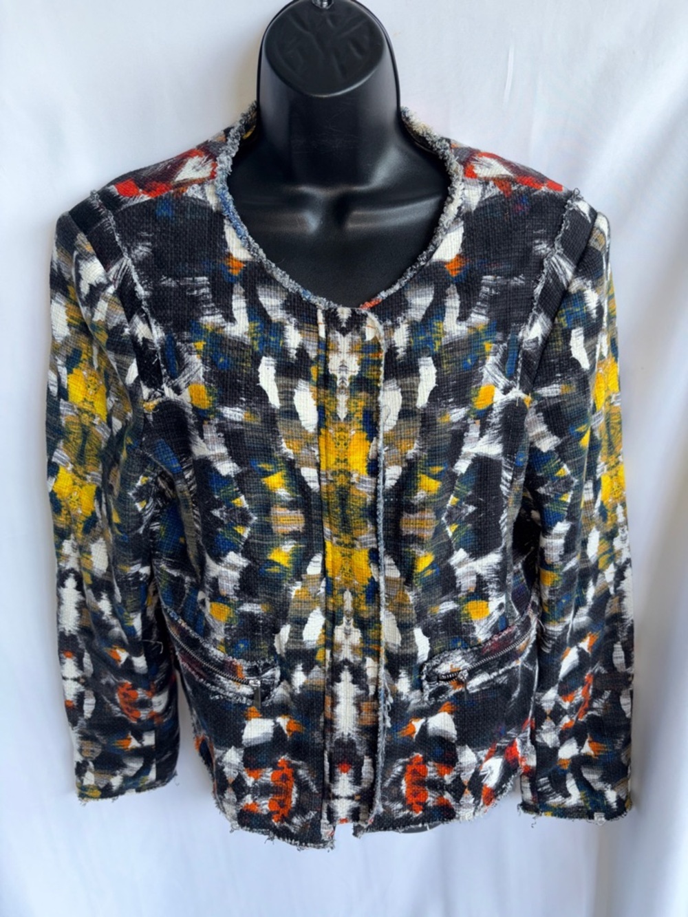 1. State brushstroke blazer, M, 20” PTP, 20” L